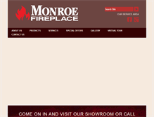 Tablet Screenshot of monroefireplace.com